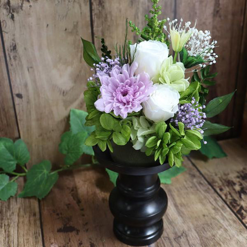 プリザーブドフラワー 仏花 「奏（かなで）」 器なし お供え お悔やみ