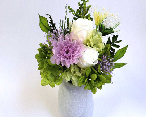 プリザーブドフラワー 仏花 「奏（かなで）」 器なし お供え お悔やみ