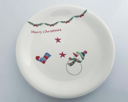 くま クリスマス 器 皿 クリスマスプレート2枚 小皿 カラフルベイク 通販 17520304