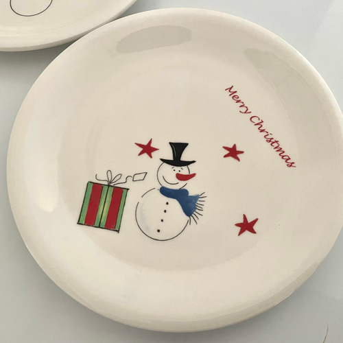 クリスマスプレート2枚 小皿 カラフルベイク 通販 17520304