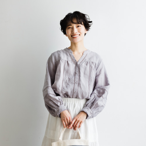 リネンはしごレースブラウス URBAN RESEARCH DOORS tシャツ リネンハシゴレースブラウス