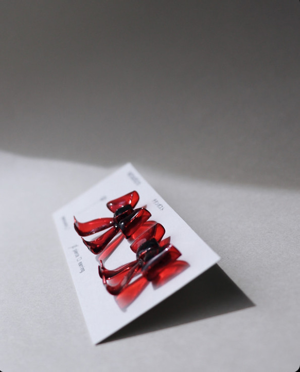 ribbon pierce red 6枚目の画像