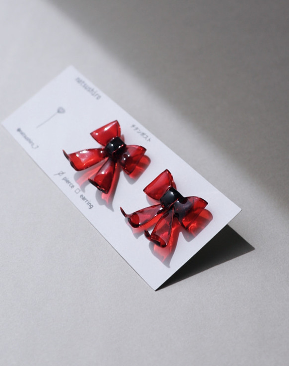 ribbon pierce red 5枚目の画像