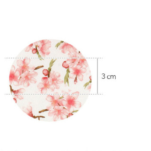 韓国製 花柄 桜柄 チェリーブロッサム 春の桜 生地 コットン