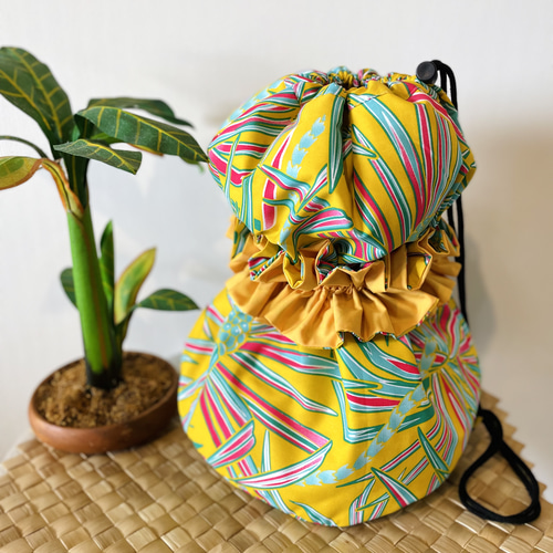 ふわふわイプケース／イプバッグ＊ハラ マウナロア(イエロー