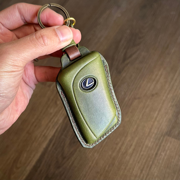 レクサス Lexus Wax leather レザーキースーツ キーケース 革製品 スマートキーケース 名入れ 本革 第5張的照片