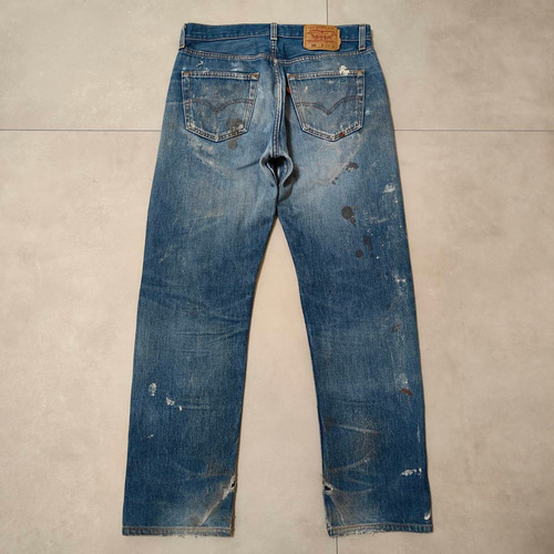 W33表記 リペアカスタム usa製 リーバイス 501 リメイクデニム