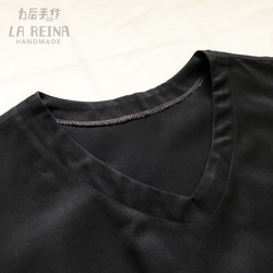 変形ロングドレス｜黒と白 4枚目の画像