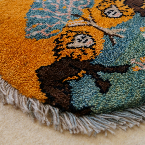 40×40cm ペルシャ絨毯 手織りギャッベ アマレ族 ギャベ 40×40cm【ペルシャ絨毯 手織りギャッベ】アマレ族ギャッベ