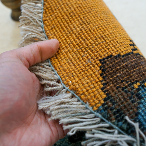 40×40cm ペルシャ絨毯 手織りギャッベ アマレ族 ギャベ 40×40cm【ペルシャ絨毯 手織りギャッベ】アマレ族ギャッベ