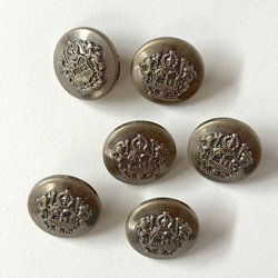 レトロ 円形 丸型 ボタン アンティークゴールド 21mm 6個セット ei-210 2枚目の画像