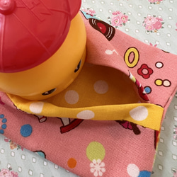 ミニポケットティッシュケース☆文化人形はなちゃん☆レトロアニマル☆昭和レトロ 3枚目の画像