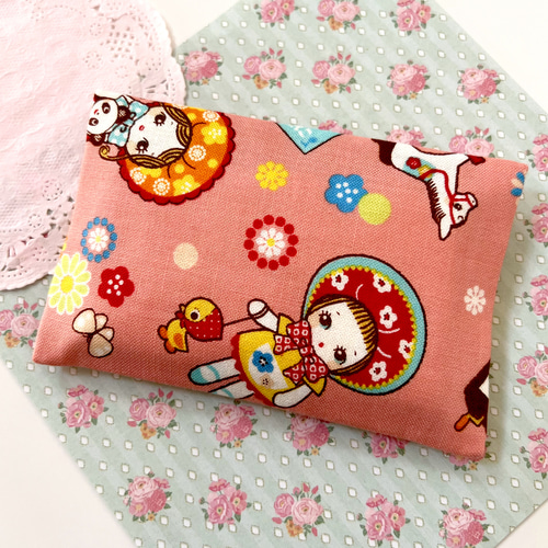 ミニポケットティッシュケース☆文化人形はなちゃん☆レトロ