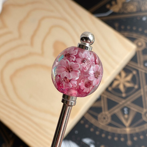 専用 紅葉と桜 ぱっちん 花簪 ビラ簪 玉簪 Uピン 後挿し ④鹿の子①