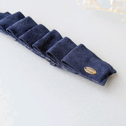 【新色】本革♡スエード　大人のためのデフトバン〜スティック〜　フリルリボン　春　夏　オフィス　新生活　 7枚目の画像