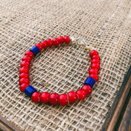 ラリースミス　ホワイトハートビーズブレスレット ラリースミス ホワイトハートビーズブレスレット ラリースミス