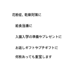 ◆matibari◆在庫処分◆子供用平面マスク◆ガーゼマスク◆入園入学◆給食◆花粉症◆プチギフト 7枚目の画像