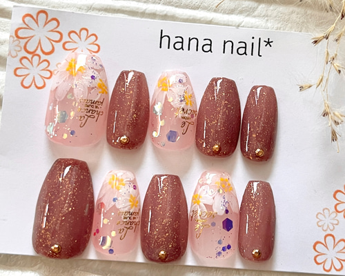 SALE ネイルチップ フラワーネイルチップ ネイルチップ（つけ爪