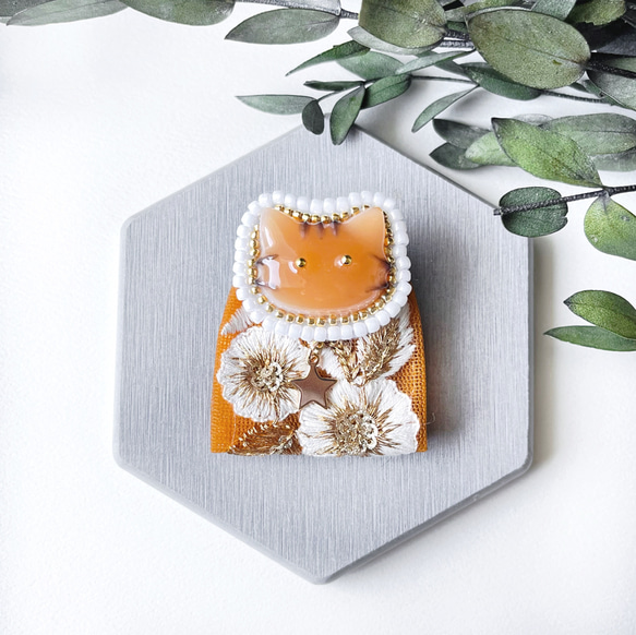 レジンヘアゴム、茶トラ3兄弟