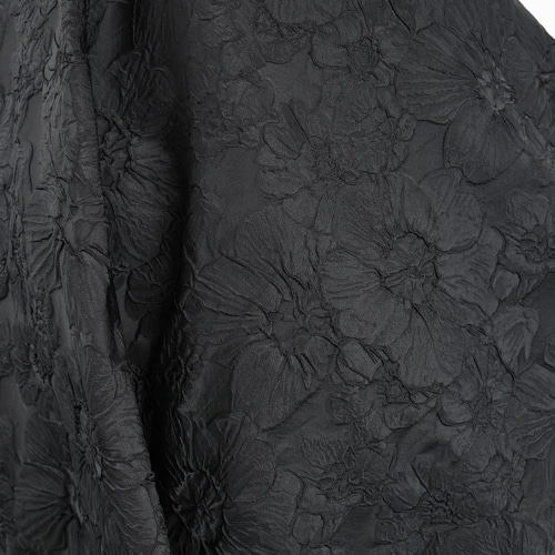 大きな黒い花柄　冬生地 楽天市場】【10cm単位】生地 マリメッコ風 花柄 北欧風 布