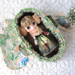 お人形さんのスリムクーファン　グリンのボタニカルフラワー　 3枚目の画像