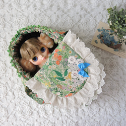 お人形さんのスリムクーファン　グリンのボタニカルフラワー　 2枚目の画像