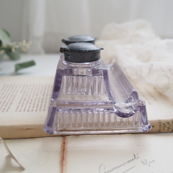 antique purple inkwell 6枚目の画像