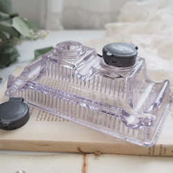 antique purple inkwell 10枚目の画像