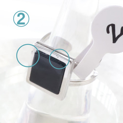 アウトレット 訳あり いろいろ天然石 メンズ ユニセックス リング 金属アレルギー対応 ステンレス シルバー 3枚目の画像