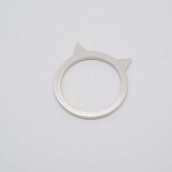 cat silhouette ring  /  ニャンコシルエットリング 1枚目の画像