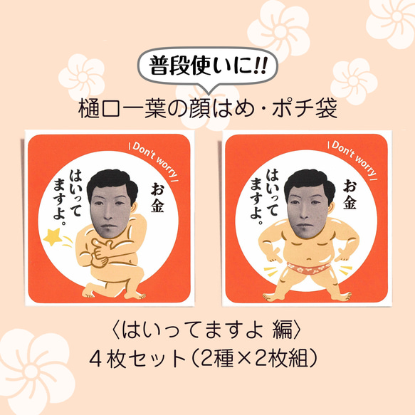 通常版】樋口一葉の顔はめ・ポチ袋〈はいってますよ編〉 ぽち袋