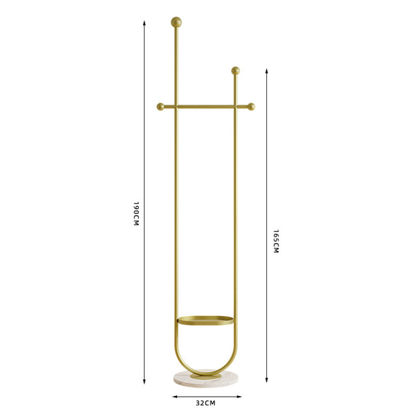 ハンガーラック U字型 省スペース おしゃれ インテリア 高温焼付塗装 大理石調 台座 コートハンガー ch-1263 10枚目の画像