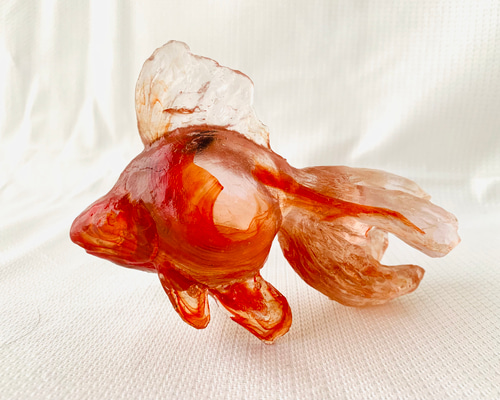癒しのたまごガラス 手作りの台付き 立体・オブジェ Island bead