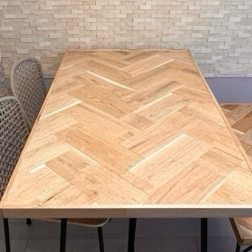 ★hrn★ ヘリンボーンテーブル herringbone ヘリンボーン ダイニングテーブル アイアン家具