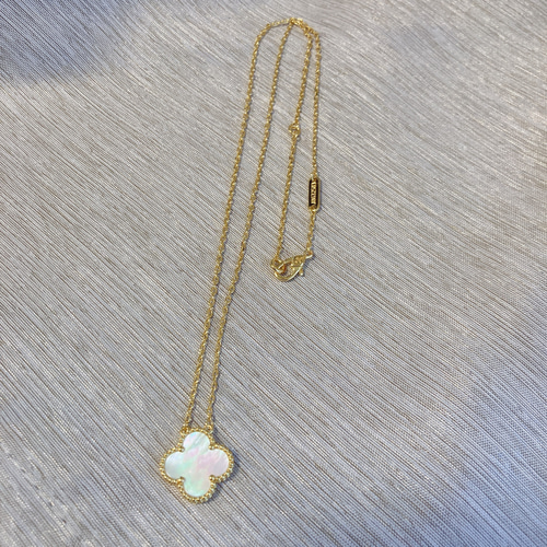 マザーオブパール　クローバーモチーフ　ペンダントトップ　18金 楽天市場】白蝶貝 クローバー ネックレス 1花両面 白蝶花 天然