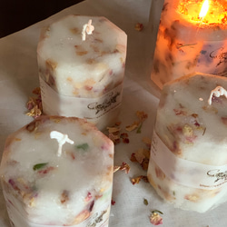 Herbal aroma candle幸せ運ぶ八角形のハーバルキャンドル 7枚目の画像