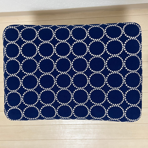 ミナペルホネン dop タンバリン スクエア スツール 【ネイビー】オットマン ミナペルホネン dop タンバリン スクエア スツール 【ネイビー