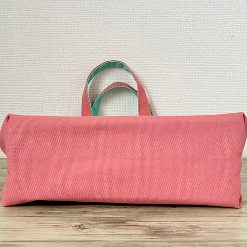 SALE❗️〉キナリ＆ピンク＆ホライズン トートバッグ 倉敷帆布を使用