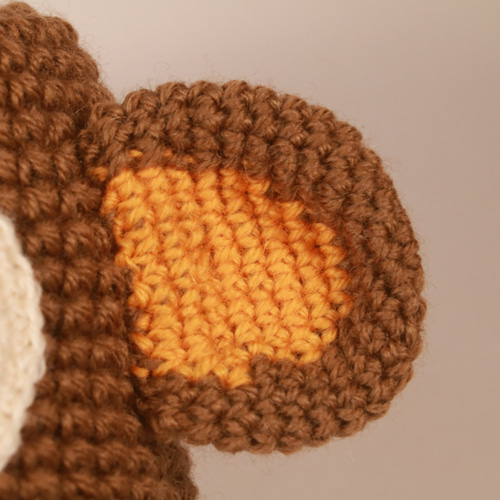 ミニミニ　あみぐるみ　ニット帽　おさるさん ミニミニあみぐるみ ニット帽のおさるさん