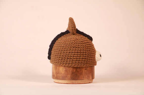 ウマさんニット帽子（子ども用） 3枚目の画像