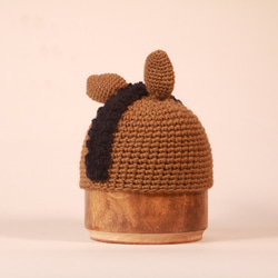 ウマさんニット帽子（子ども用） 4枚目の画像