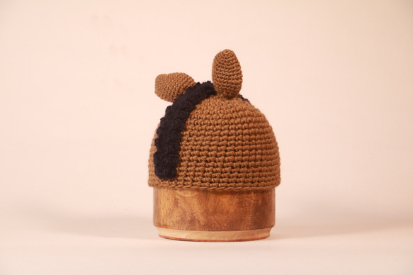 ウマさんニット帽子（子ども用） 4枚目の画像