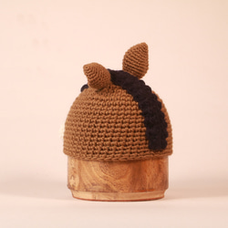 ウマさんニット帽子（子ども用） 6枚目の画像