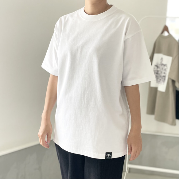 『2024新作』USAコットン バックプリントTシャツ ユニセックス 5色展開 【ホワイト】 4枚目の画像
