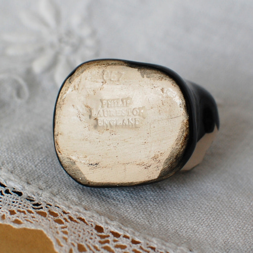 古い黒ネコの置き物 Philip Laureston イギリス フィリップロー