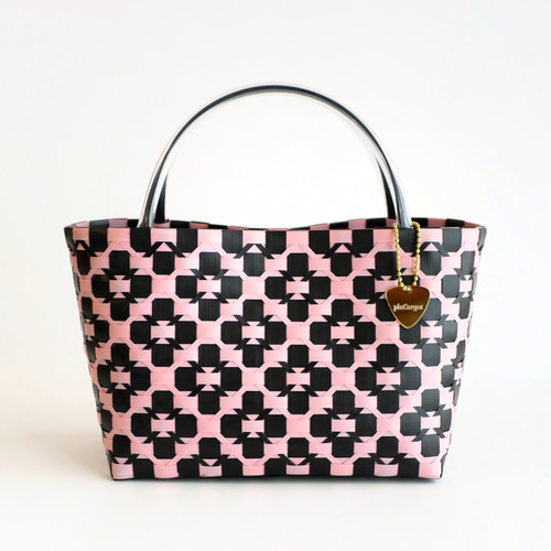 【DIANA】フラワーモチーフ バッグ ピンク カゴバッグ 2way DIANA カゴバッグ 2way ショルダー バッグ フリル DIANA バッグ