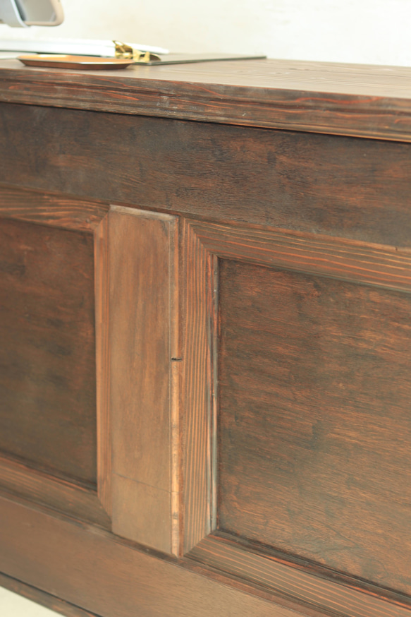 折畳みアンティークレジカウンター  折たたみテーブル プランツスタンド 水槽 商品ディスプレイ 店舗什器 マルシェ 7枚目の画像