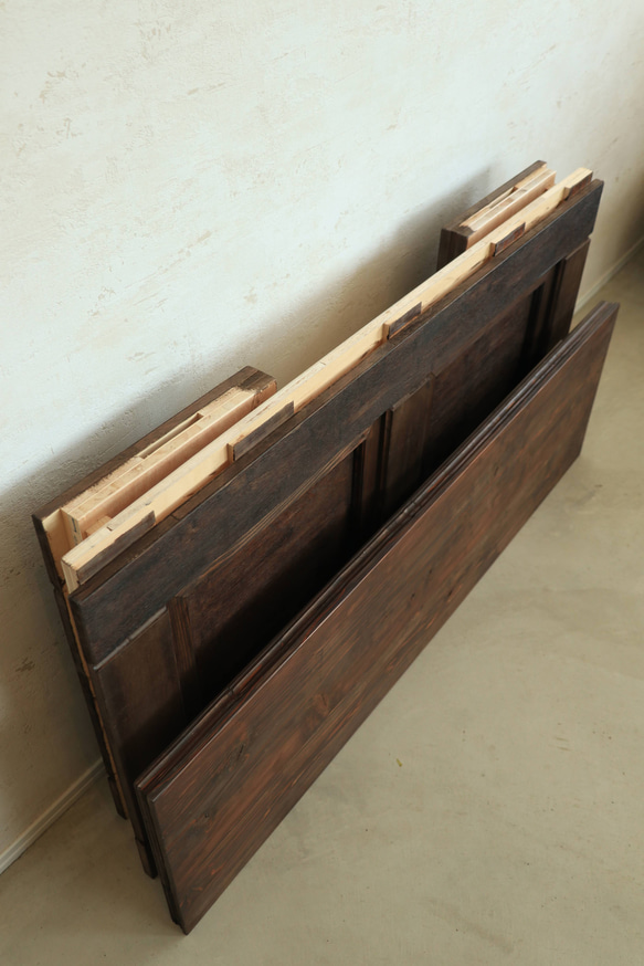 折畳みアンティークレジカウンター  折たたみテーブル プランツスタンド 水槽 商品ディスプレイ 店舗什器 マルシェ 15枚目の画像