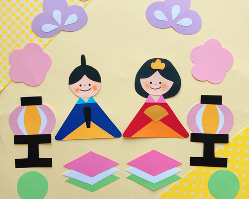 ひなまつり 雛飾り 壁面飾り 3月 その他素材 ちびめがね 通販 17523549