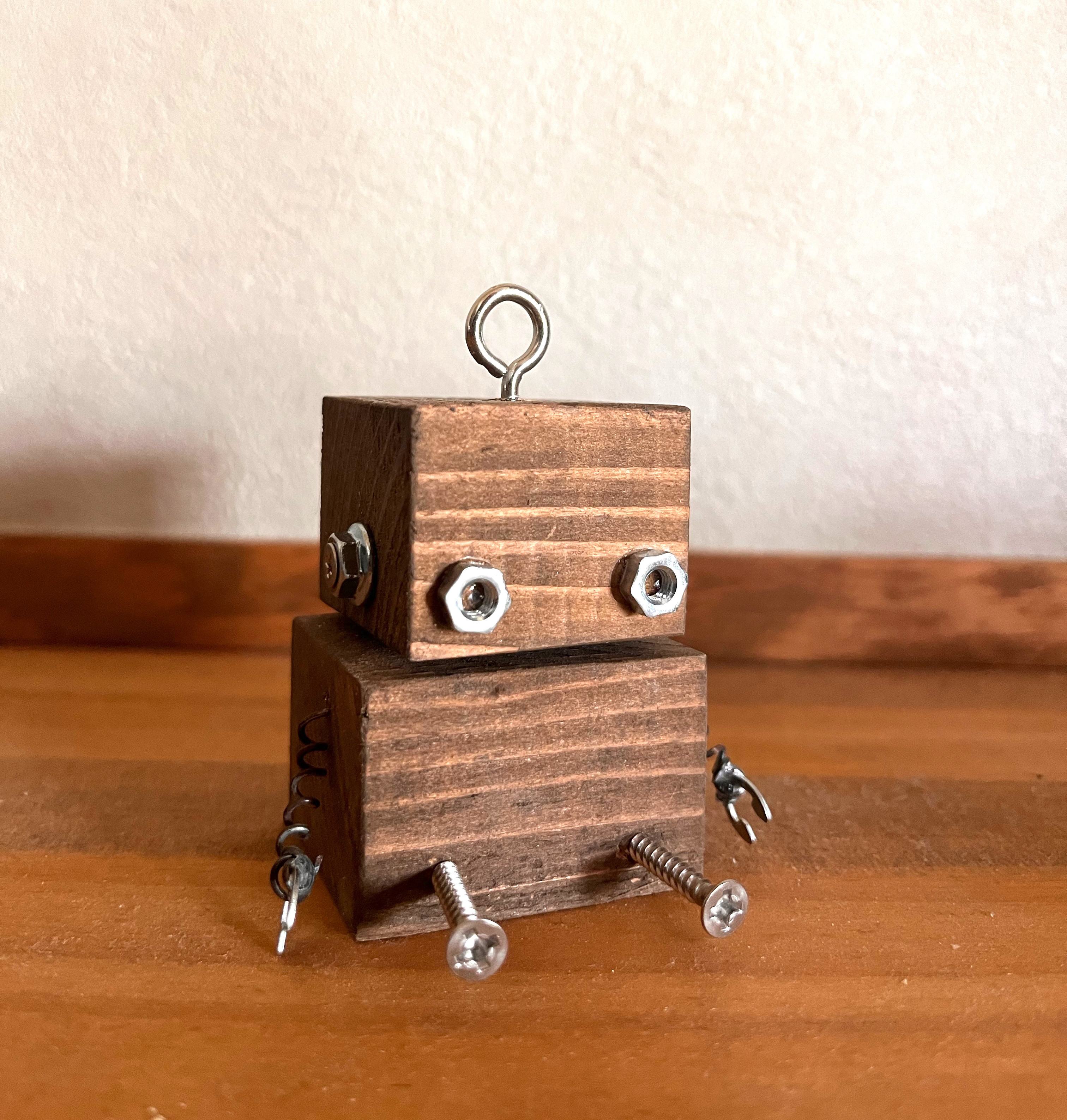 手づくり 廃材 鉄製 ロボット 模型 ナット ボルト ミニチュア ハンドメイド